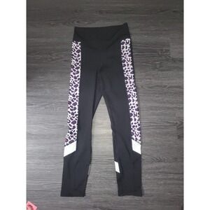 Black leggings with cheetah print small